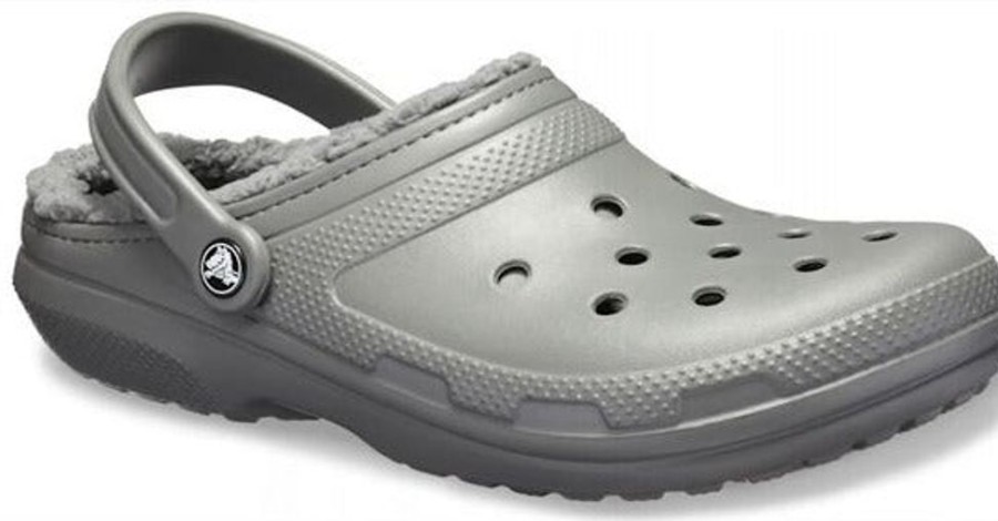 Women CROCS Casual Footwear | Crocs- Unisex Classic Lined Clog Grey