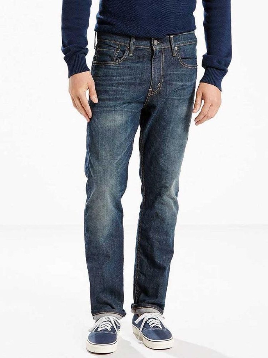 Men LEVI STRAUSS CANADA Bottoms | Levi'S- Men'S 502 Taper Fit Stretch Denim Jeans Rosefinch