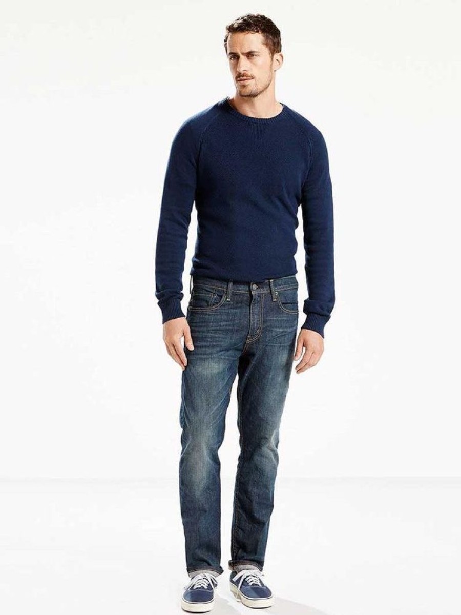 Men LEVI STRAUSS CANADA Bottoms | Levi'S- Men'S 502 Taper Fit Stretch Denim Jeans Rosefinch