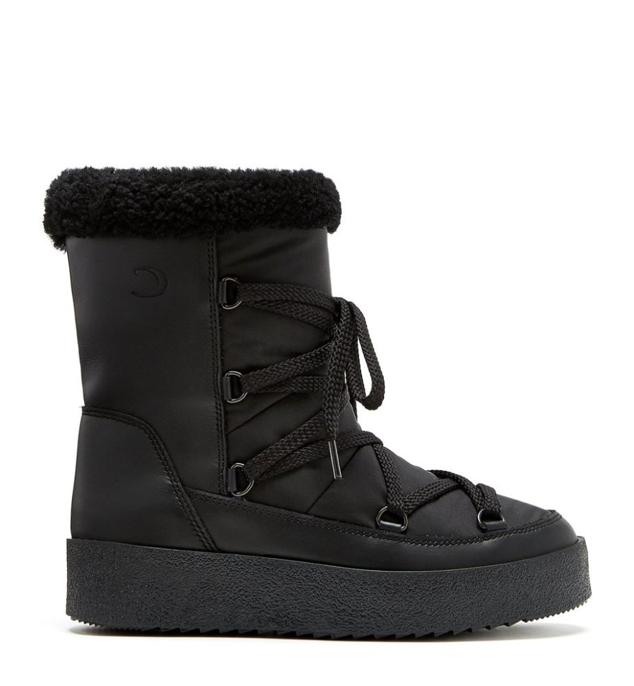 Women LA CANADIENNE Winter Boots | La Canadienne- Women'S Emery Boot Black