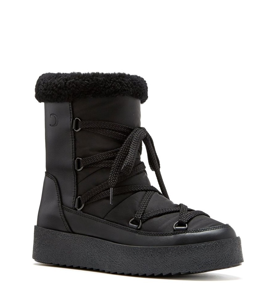 Women LA CANADIENNE Winter Boots | La Canadienne- Women'S Emery Boot Black