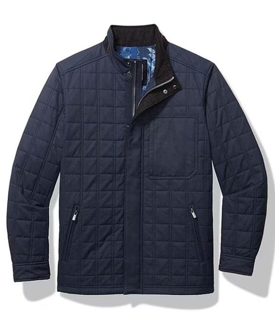 Men TOMMY BAHAMA Coats & Jackets | Tommy Bahama- Mens Bronson Bay Jacket Deep Eclipse