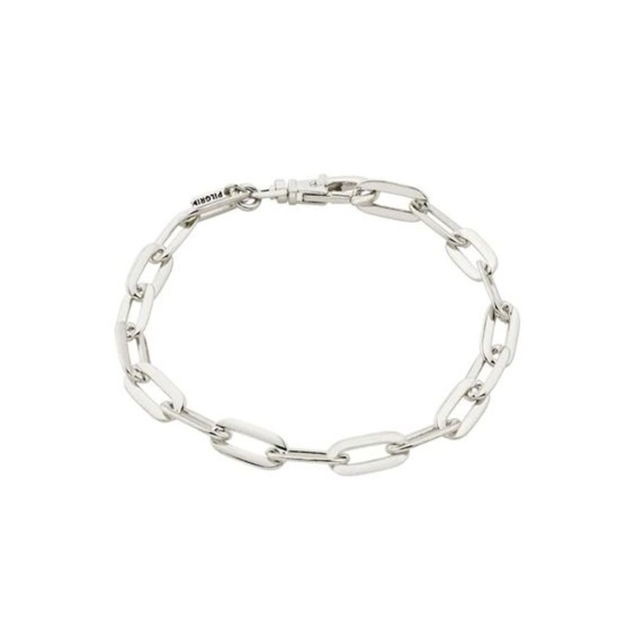 Women PILGRIM Jewelry | Pilgrim- Recycled Cable Chain Silver Plated Kindness Bracelet