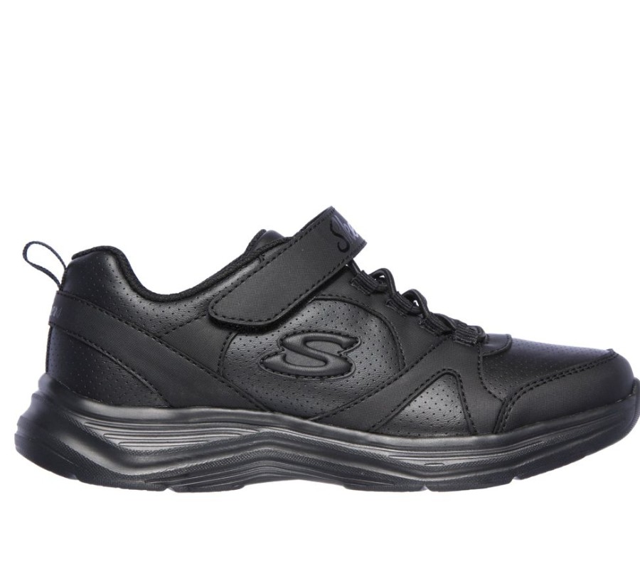 Kid SKECHERS Casual Footwear | Skechers- Kids Glimmer Kicks Shoe Black