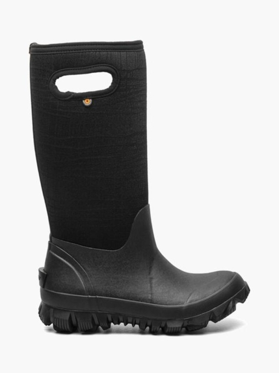 Women BOGS Casual Footwear | Bogs- Women'S Whiteout Cracks Winter Boot Black