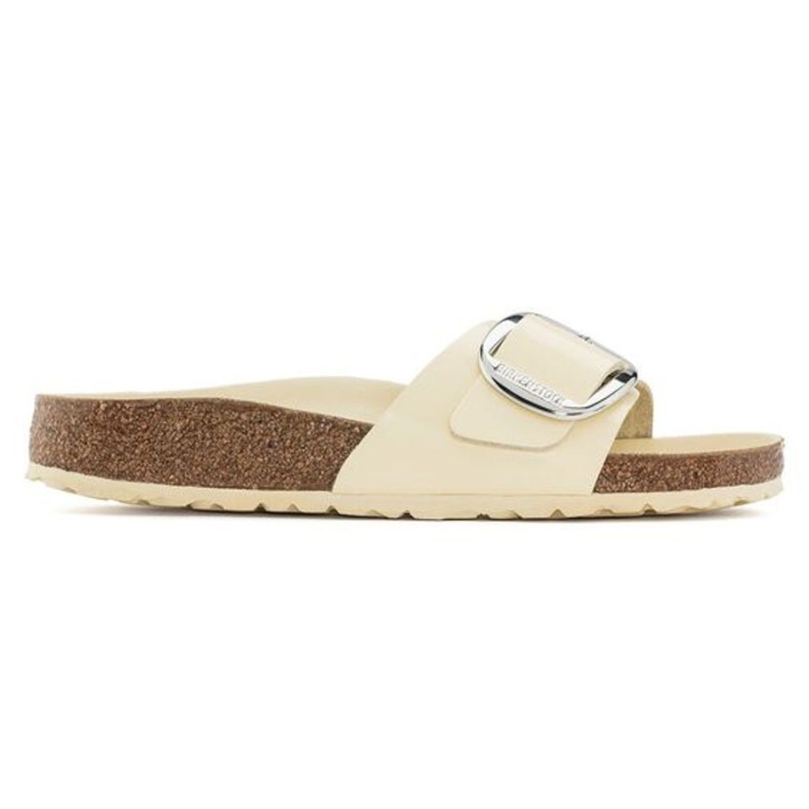 Women BIRKENSTOCK Sandals | Birkenstock- Women'S Madrid Big Buckle High Shine Sandal Butter