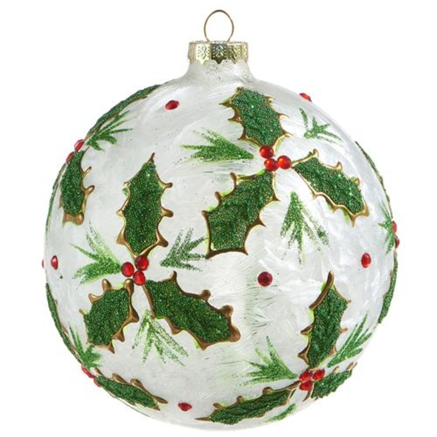 Cottage Kitchen RAZ IMPORTS Decor | Raz Import- Holly Leaf Ornament