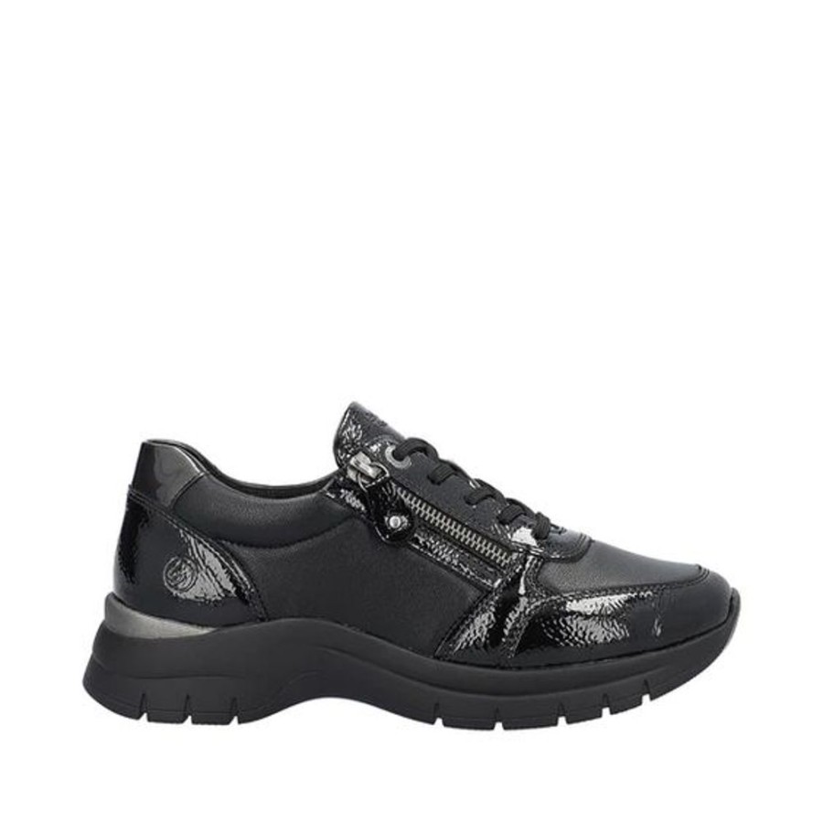 Women REMONTE Sneakers | Remonte- Ladies D0G09-01 Sneaker Black