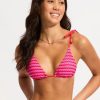 Women SEAFOLLY Tops | Seafolly- Ladies Mesh Effect Slide Triangle