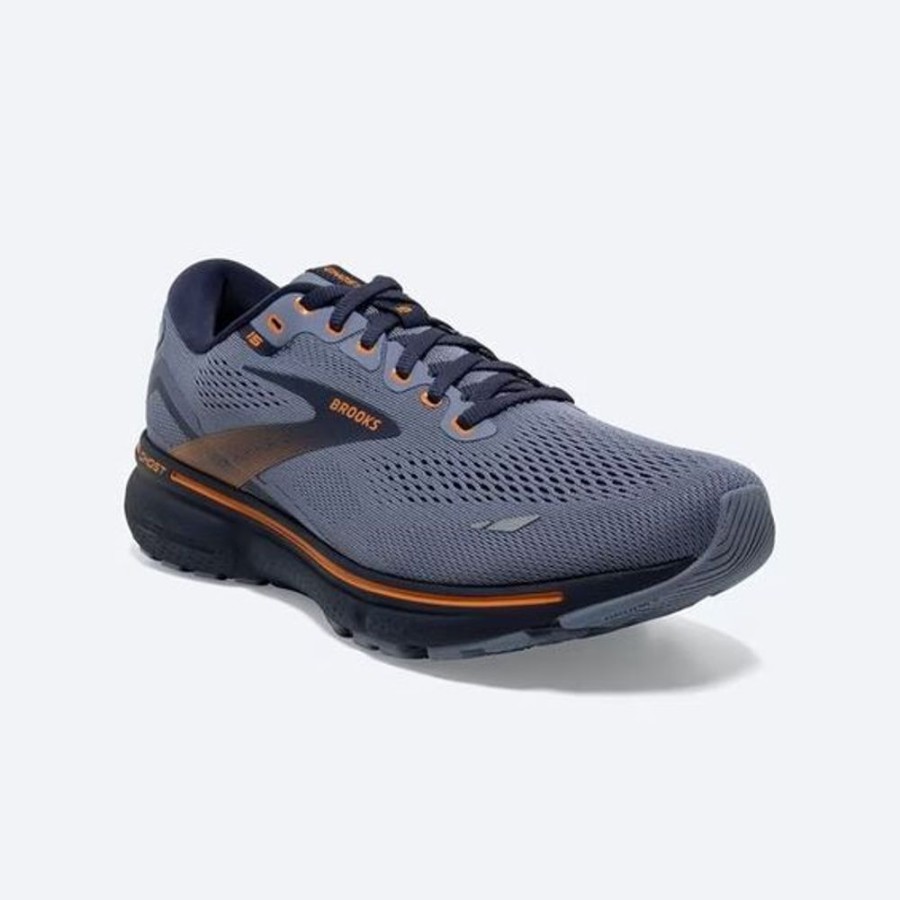 Men BROOKS Sneakers | Brooks- Men'S Ghost 15 Athletic Shoe Flintstone