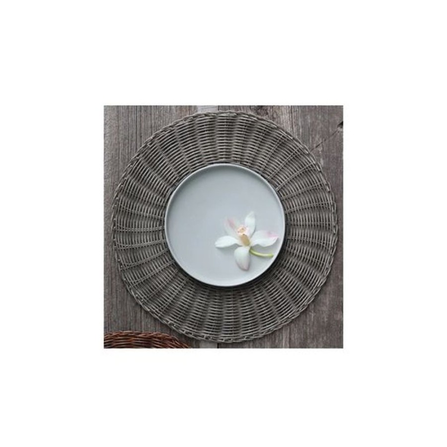 Cottage Kitchen HARMAN Decor | Harman- Hunnington Woven Round Placemat