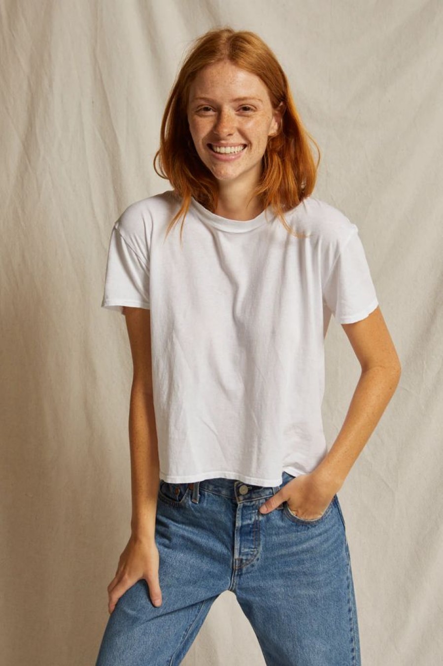 Women PERFECT WHITE TEE Tops | Perfect Tee- Harley Tee