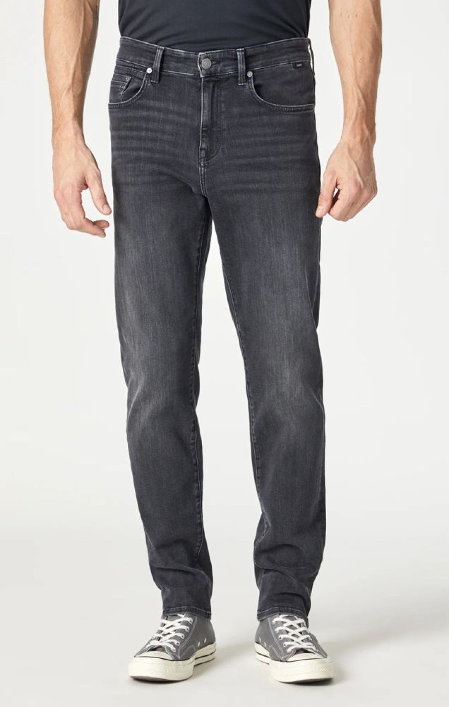 Men MAVI Bottoms | Mavi- Men'S Steve Athletic Fit Jeans Dark Smoke