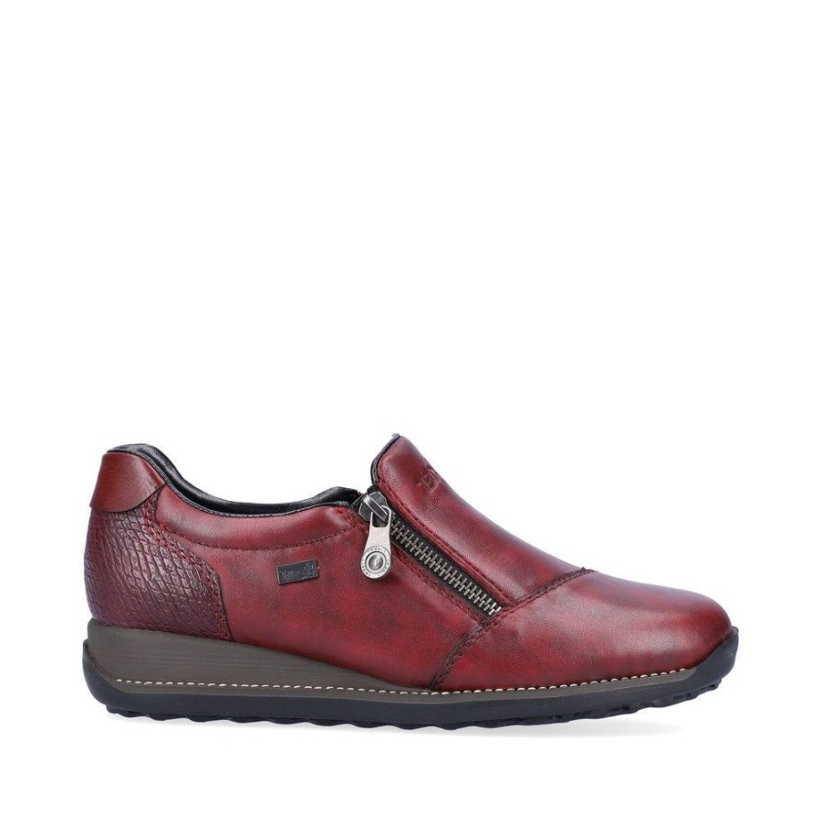 Women RIEKER Casual Footwear | Rieker- Women'S 44265-35 Shoe Bordeaux