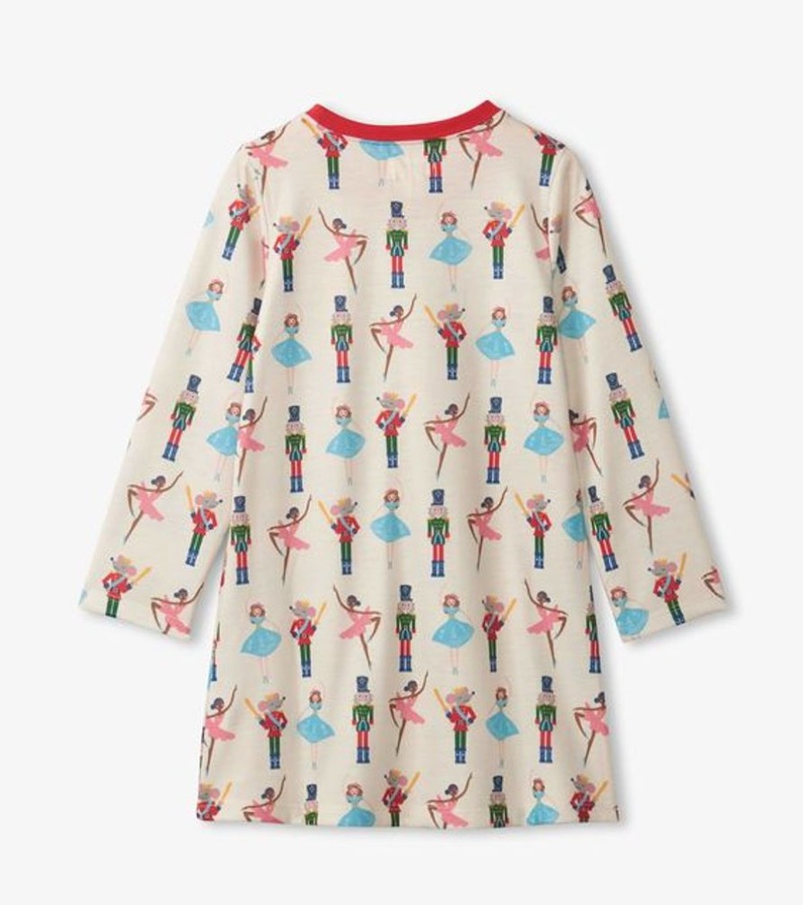 Kid HATLEY Sleepwear | Hatley- Kids Nutcracker Long Sleeve Nightgown Nutcraker