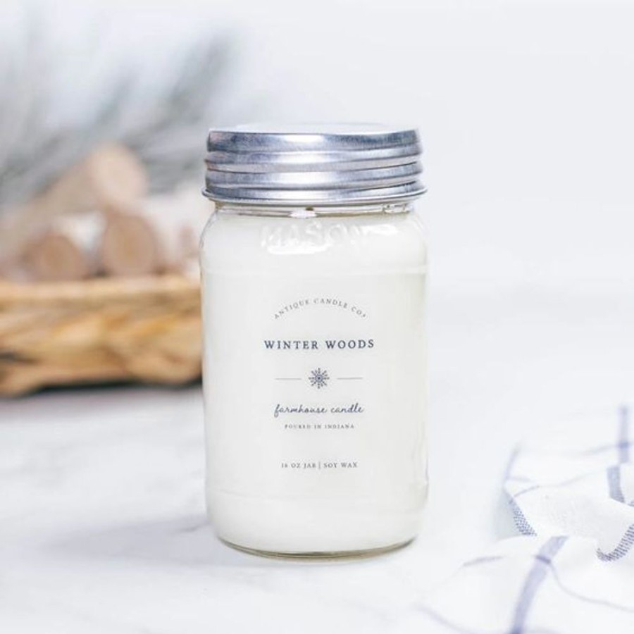 Cottage Kitchen ANTIQUE CANDLE CO Candles | Antique Candle Co- 16 Oz Winter Woods