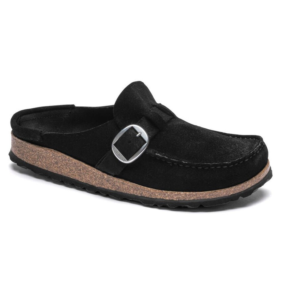 Men BIRKENSTOCK Casual Footwear | Birkenstock- Buckley Suede Leather Shoe Black