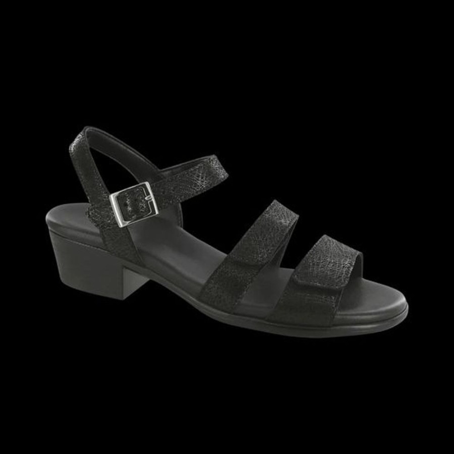 Women SAS Dress Shoes | Sas- Women'S Savanna Sandal Web Black