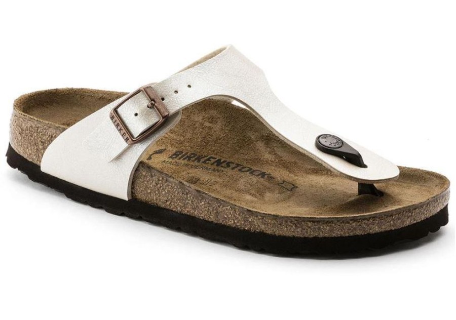 Women BIRKENSTOCK Sandals | Birkenstock-Women'S Gizeh Birko Pearl White