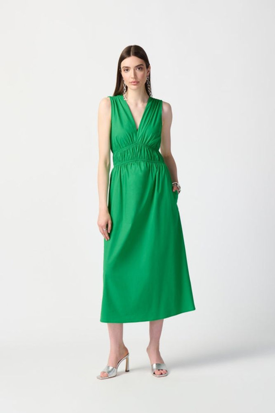 Women JOSEPH RIBKOFF Dresses | Joseph Ribkoff- Gathered Midi Dress