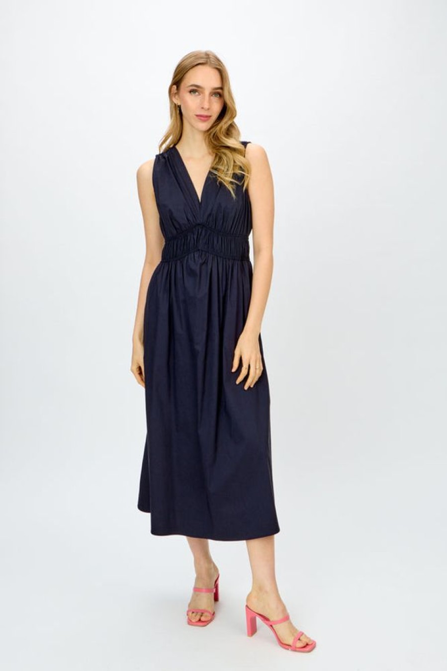 Women JOSEPH RIBKOFF Dresses | Joseph Ribkoff- Gathered Midi Dress