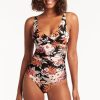 Women SEA LEVEL One Piece | Sea Level- Ladies Escape Cross Front One Piece