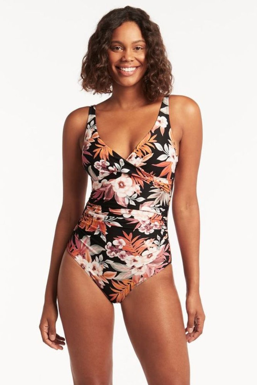 Women SEA LEVEL One Piece | Sea Level- Ladies Escape Cross Front One Piece