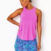 Women LILLY PULITZER Tops | Lilly Pulitzer- Upf 50+ Luxletic Westley Active Tank Orchid Oasis