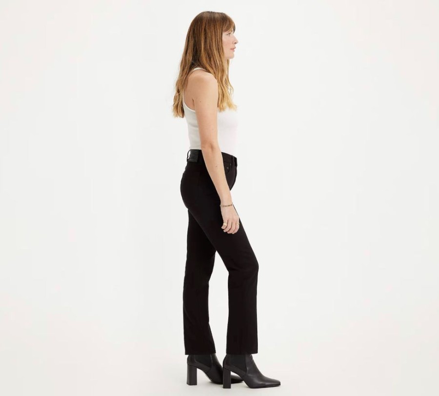 Women LEVI STRAUSS CANADA Bottoms | Levi'S- Women'S 724 Highrise Strait Jean Black