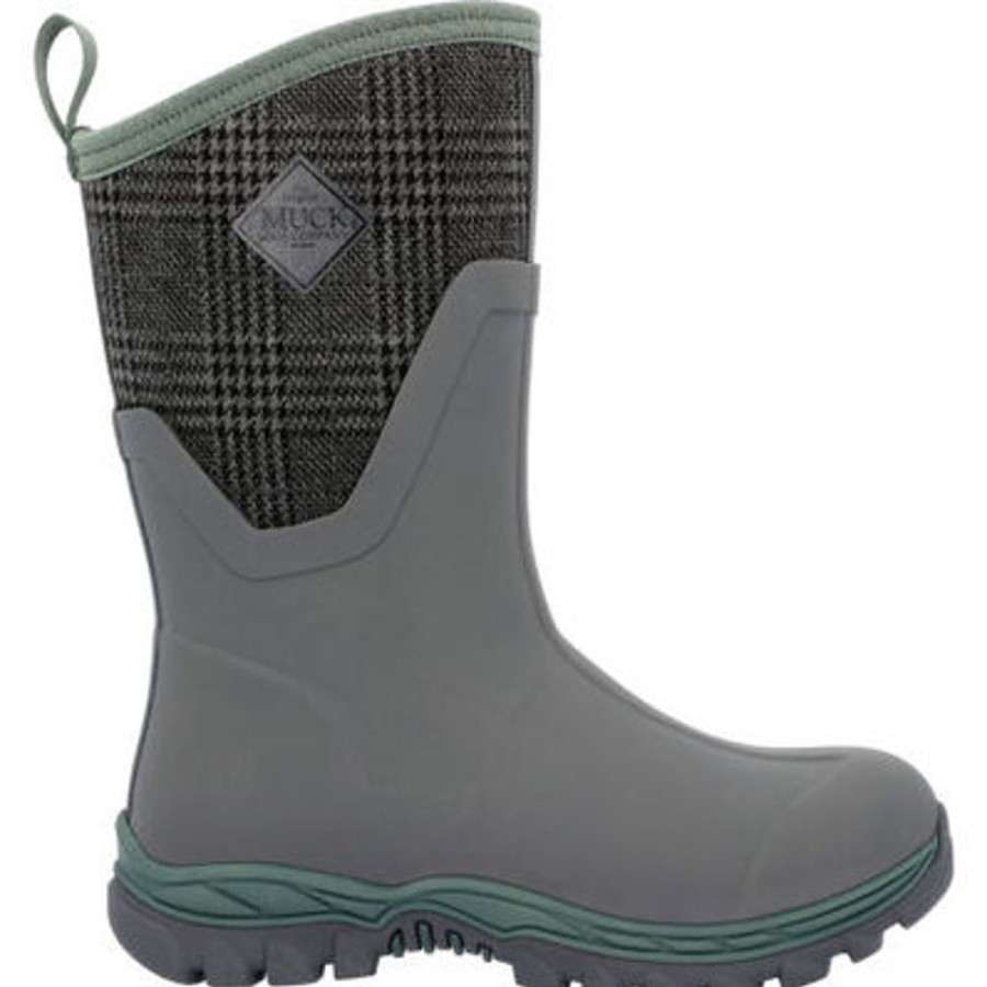 Women MUCK BOOT Winter Boots | Muck- Women'S Artic Sport Ii Mid Winter Boot Grey-Plaid