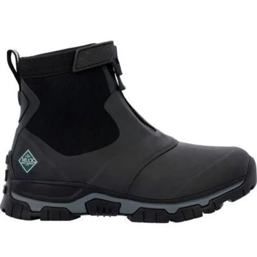 Men MUCK BOOT Winter Boots | Muck- Men'S Apex Mid Zip Winter Boot Black