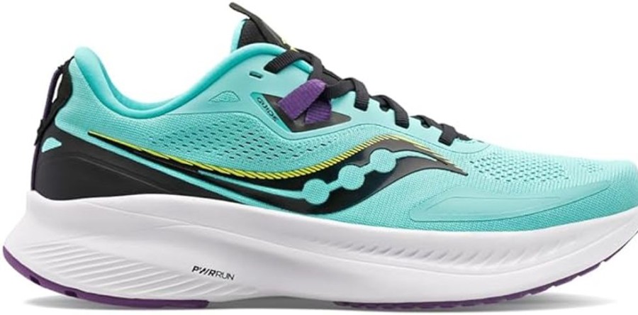 Women SAUCONY CANADA Sneakers | Saucony- Women'S Guide 15 Athletic Shoe Cool Mint-Acid