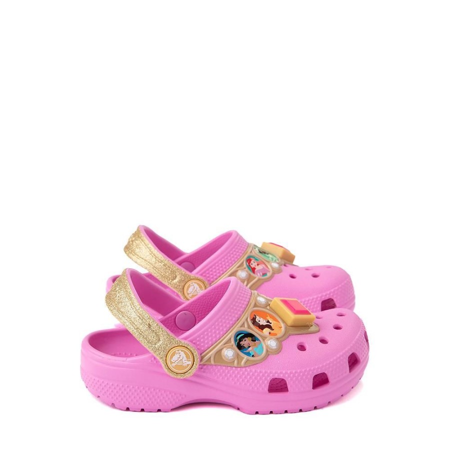 Kid CROCS Casual Footwear | Crocs- Little Kids Disney Princess Clog Taffy Pink