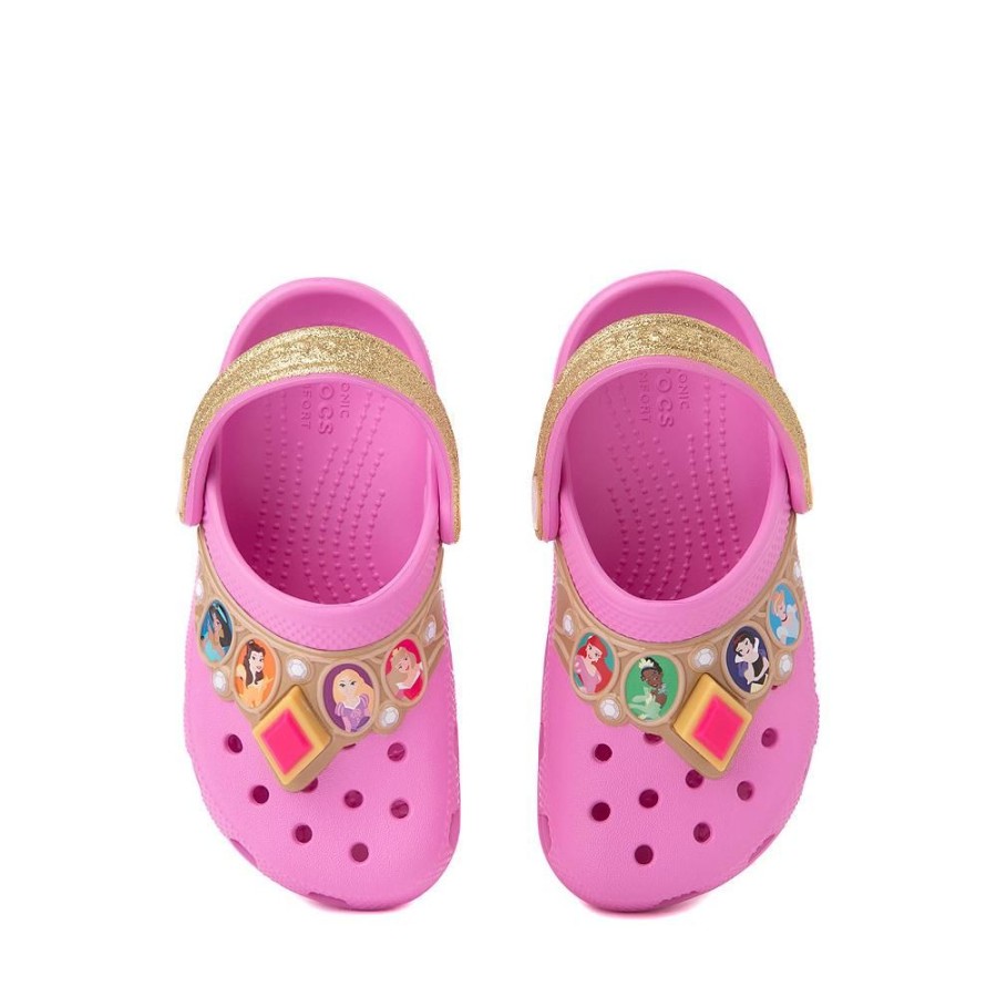 Kid CROCS Casual Footwear | Crocs- Little Kids Disney Princess Clog Taffy Pink