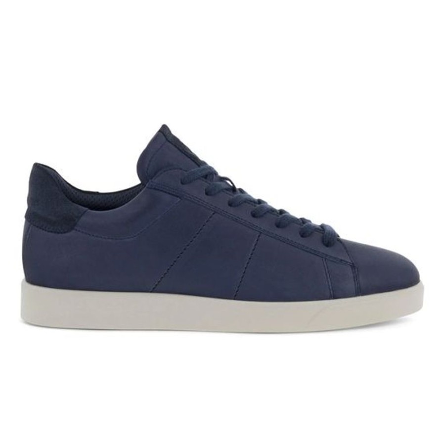 Men ECCO Dress Shoes | Ecco- Men'S Street Lite Retro Sneaker Marine