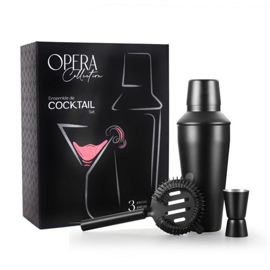 Cottage Kitchen DANESCO Barware | Danesco- Opera 3 Piece Cocktail Set