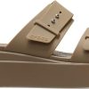 Women CROCS Casual Footwear | Crocs- Women'S Brooklyn Buckle Platform Sandal Khaki