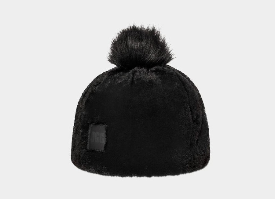 Women UGGS Hats | Ugg- Faux Fur Beanie W Pom