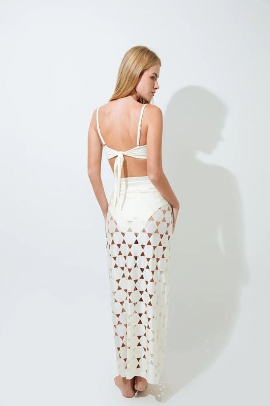 Women MAR DE LUA Cover-Ups | Mar De Lua- Women'S Lua 695 Cover Up Skirt Ivory