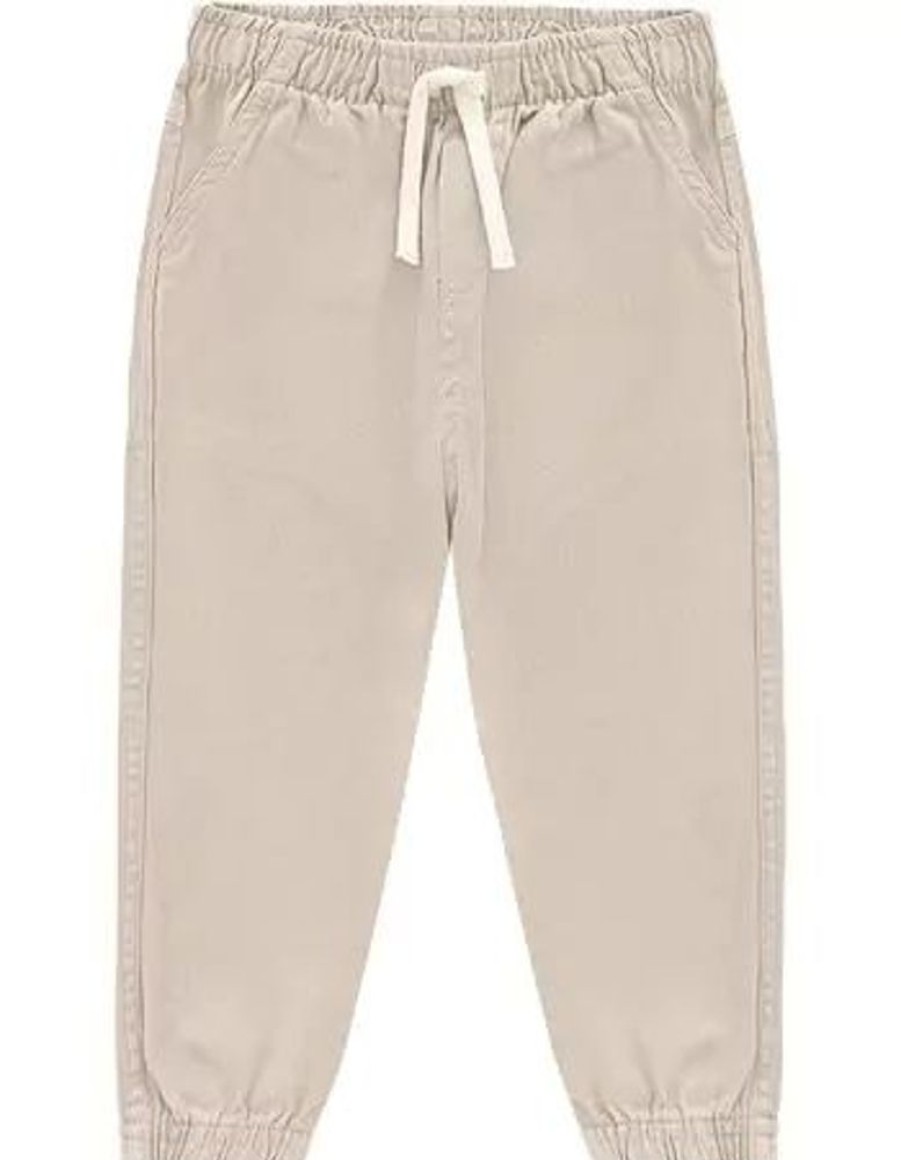 Kid MILON Bottoms | Milon- Kids Twill Joggers Areia