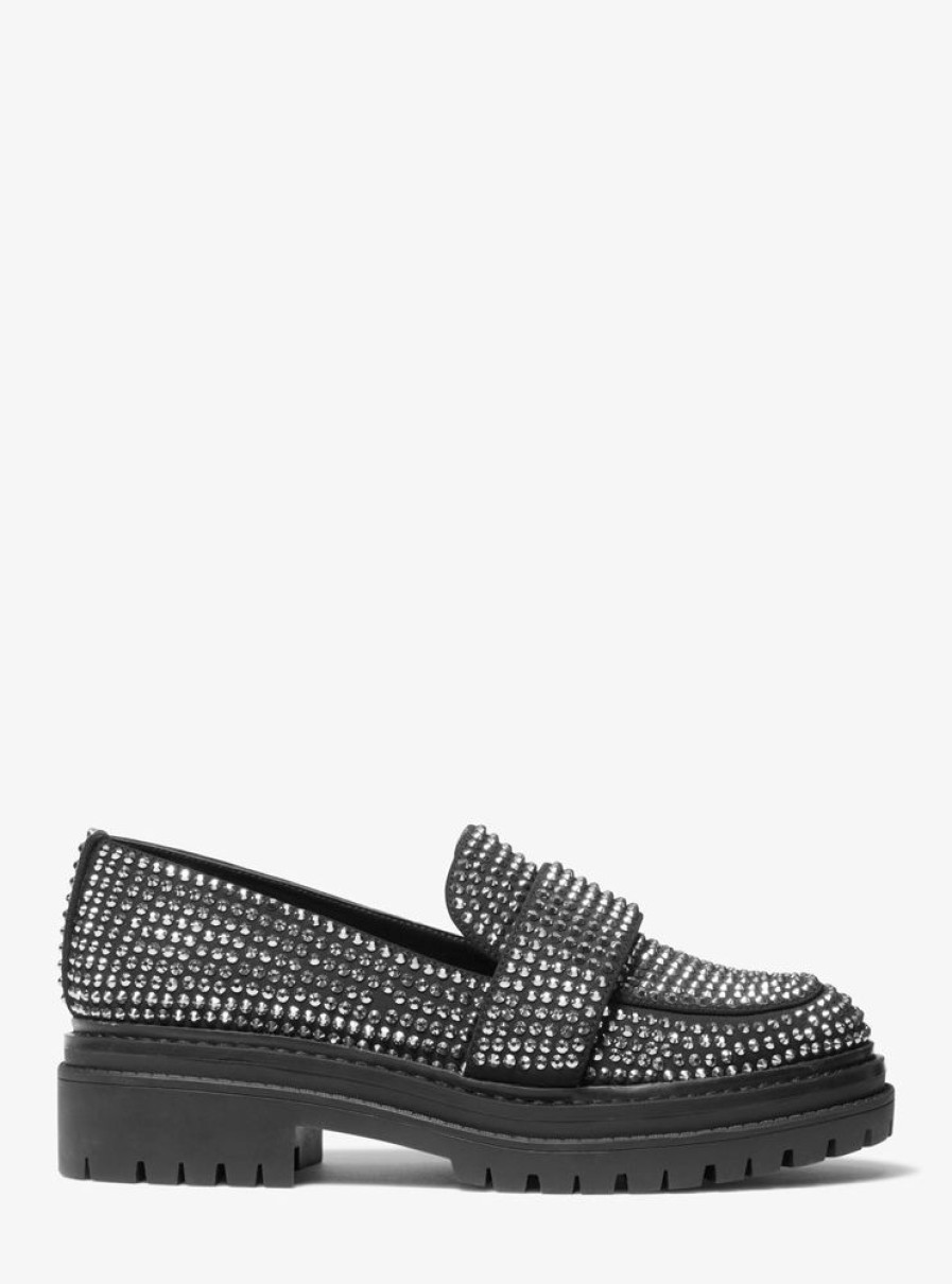 Women MICHAEL KORS Dress Shoes | Michael Kors- Women'S Parker Lug Loafer Black