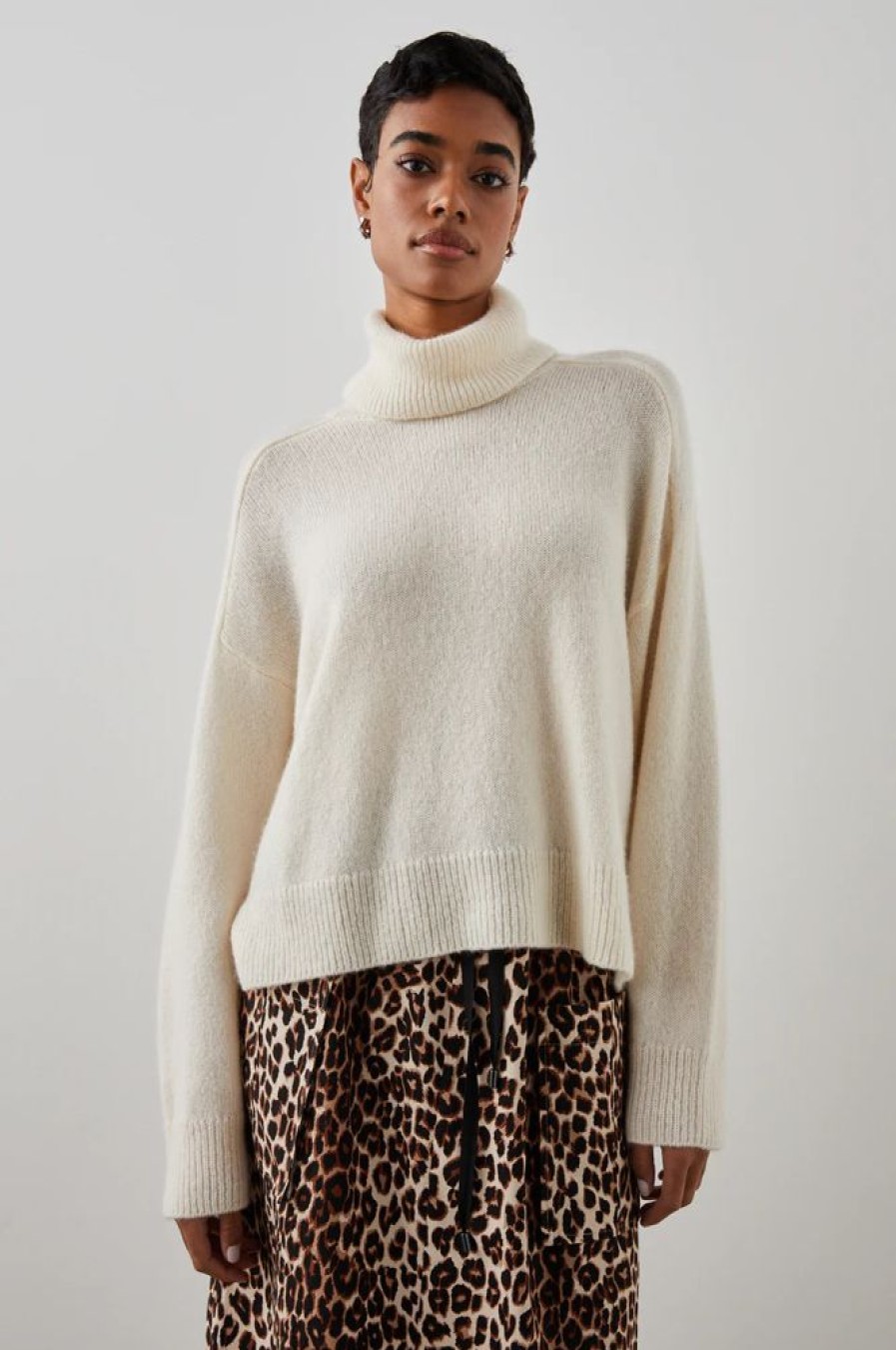 Women RAILS Tops | Rails- Estelle Sweater Ivory