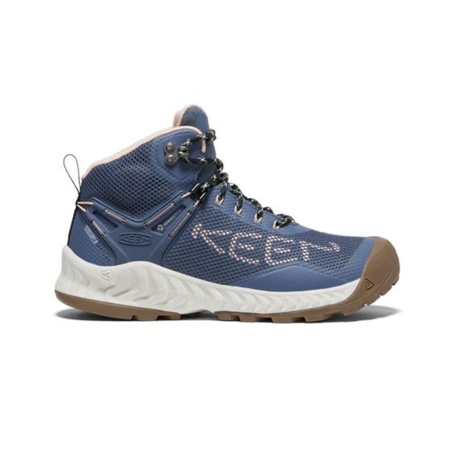 Women KEEN Casual Footwear | Keen- Women'S Nxis Evo Mid Wp W Hiking Boot Vintage Indigo