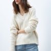 Women LINE Tops | Line- Ladies Helena Sweater Vanilla Twist