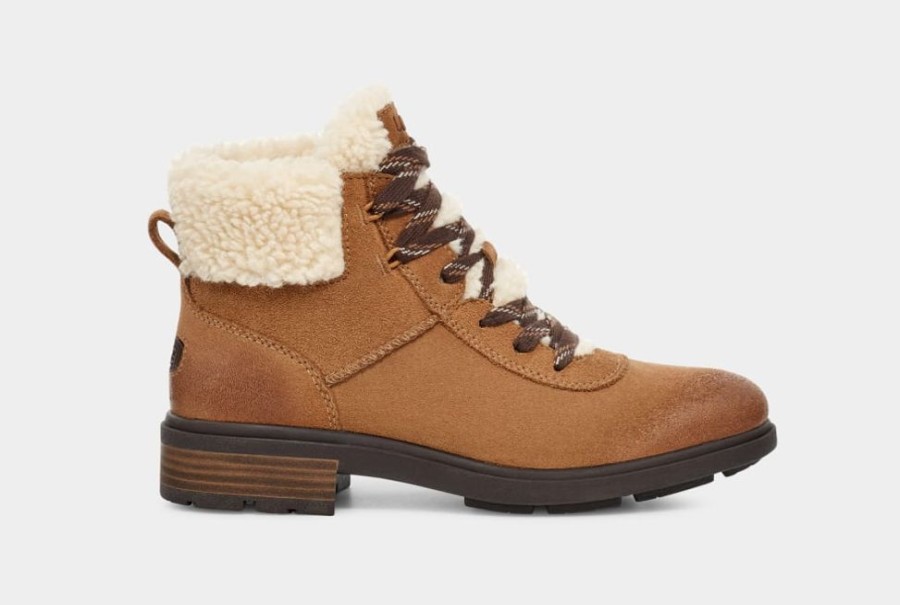 Women UGGS Casual Footwear | Ugg- Women'S Harrison Fur Lace Boot