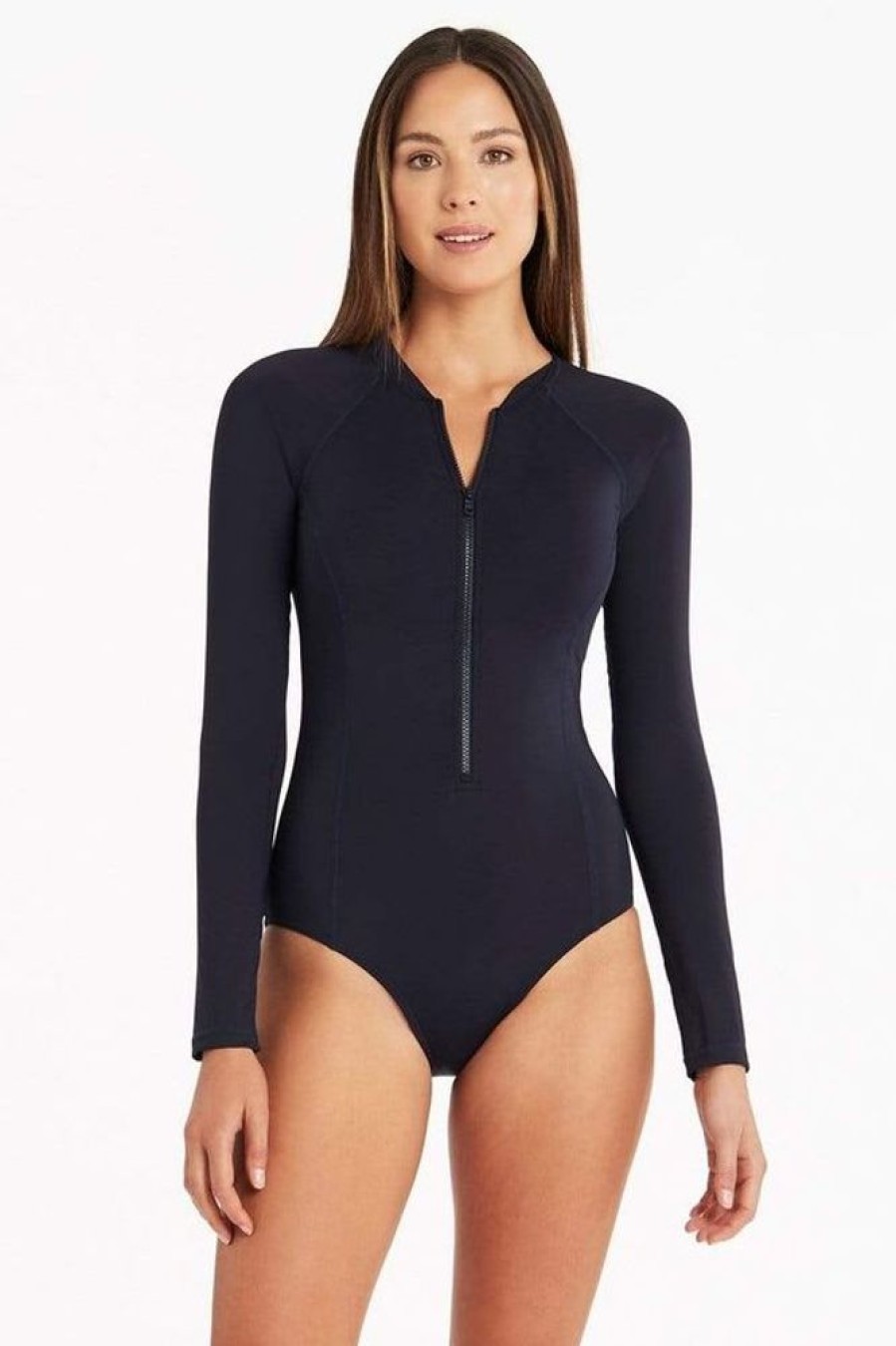 Women SEA LEVEL One Piece | Sea Level- Ladies Long Sleeved One Piece Night Sky