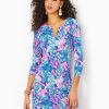 Women LILLY PULITZER Dresses | Lilly Pulitzer- Nadine Upf 50+ Dress Blue Tang