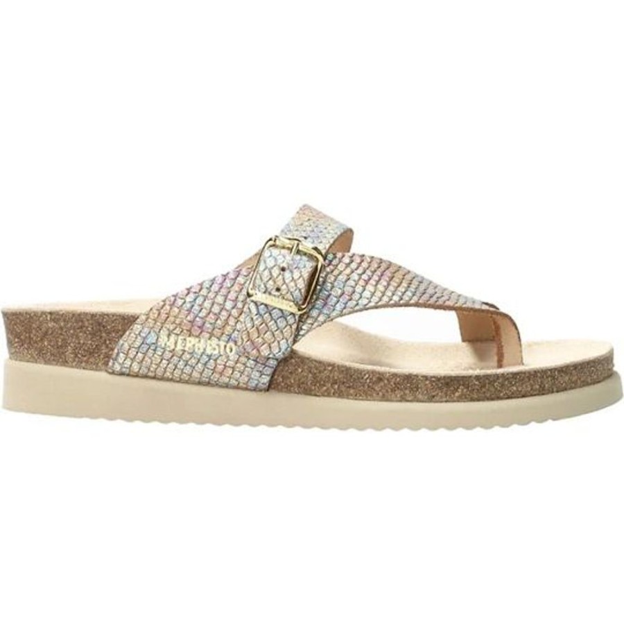 Women MEPHISTO Casual Footwear | Mephisto- Women'S Helen Sandal Reptila Multi