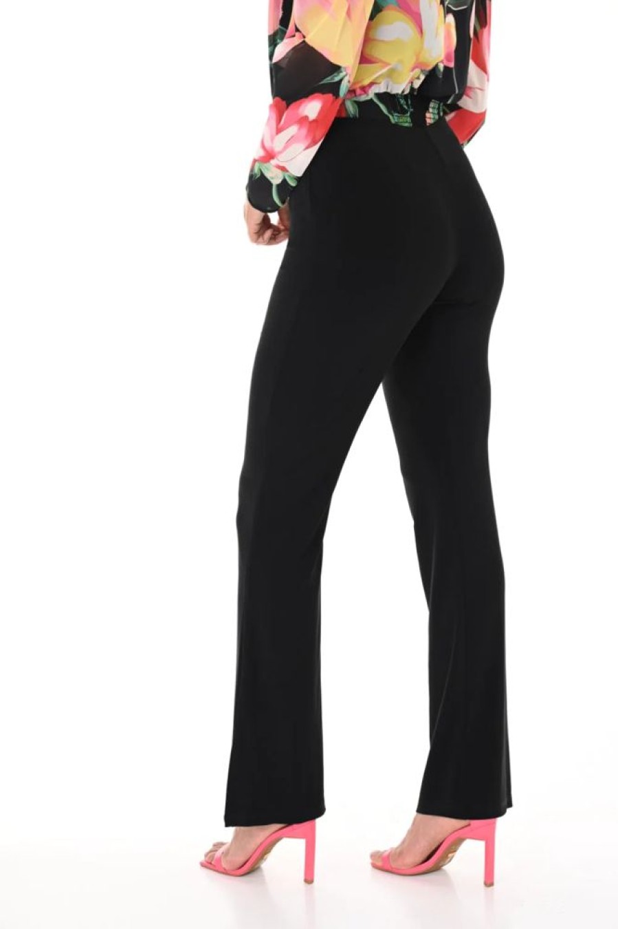 Women FRANK LYMAN Bottoms | Frank Lyman- Pant 246028 Black