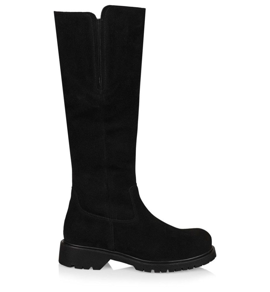 Women LA CANADIENNE Winter Boots | La Canadienne- Women'S Helene Boot Black Suede